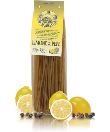  Ferrari Arrighetti Srl Antico Pastifici Morelli 1860 Srl Tong lemon and pepper aromatized 8 packagings 250 g - Buy Online on GoSupps.com