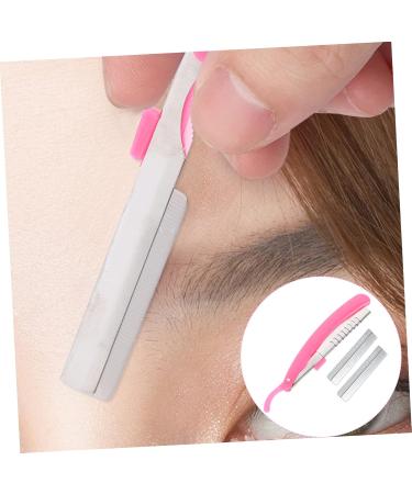 Frcolor Women's Eyebrow Trimmer Set - 3 Pack Travel Facial Shavers Safe Stainless Steel Peach-Fuzz Razors in Assorted Colors - Buy Online on GoSupps.com