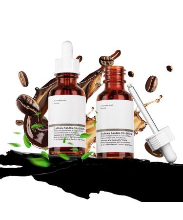 Caffeine Solution 5% + EGCG - Best Under Eye Serum for Puffiness & Pigmentation | 30ml Moisturizing Eye Contour Treatment - International Shipping Available - Buy Online on GoSupps.com