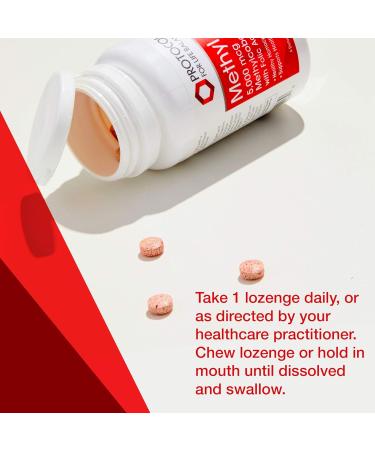 Protocol Methyl B12 5000mcg Lozenges - Vitamin B12 Folic Acid for Nervous System & Brain Support - 60 Count - Buy Online on GoSupps.com