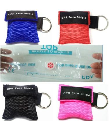 LifeSport CPR Mask - 6 Pack CPR Rescue Face Protection with Key Rings | Breathing Barrier & Disposable Valve - First Aid & AED Training Set - Buy Online on GoSupps.com