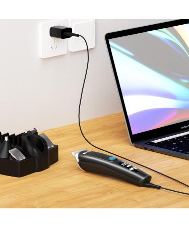 5-in-1 Hair Clipper & Beard Trimmer for Men - Waterproof Grooming Kit with LED Display Nose Trimmer & Low Noise Operation - Buy Online on GoSupps.com