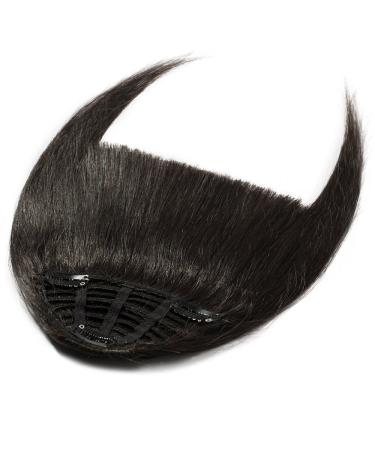 100% Remy Real Pony Hair Clip-in Bangs - Natural Black Fringe Extensions for Women - Buy Online on GoSupps.com