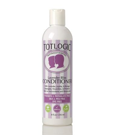 TotLogic Kids Baby Safe Conditioner 8 oz - Lavender Bliss with Natural Jojoba Oil - No Phthalates, Parabens, or Sulfates - Buy Online on GoSupps.com