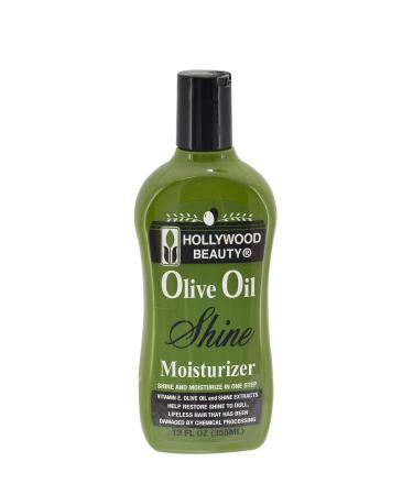 Hollywood Beauty Olive Oil Moist & Shine Moisturizing Hair Lotion 12 oz (Pack of 2) Olive 6 Fl Oz (Pack of 2)