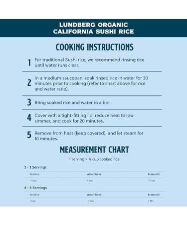 Organic California Sushi Rice - Lundberg Family Farms (32 oz 6-Pack) - Buy Online on GoSupps.com