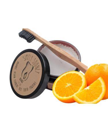 Fluoride Free Remineralizing Tooth Powder Kid Safe Orange Formula Value Size Up to 6 Month Supply I for Naturally Stronger Teeth I Healthier Gums I Brighter Smile 3.5 oz BPA Free Plastic Jar