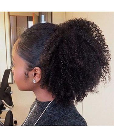 Hair Chignon 8-24 Inch Afro Curly Ponytail Human Hair Extensions Curly Fluffy Hair Comb with Drawstring Ponytail Hair Extensions Messy Bun Hair Piece (Color : Black Size : 22inch) - Buy Online on GoSupps.com