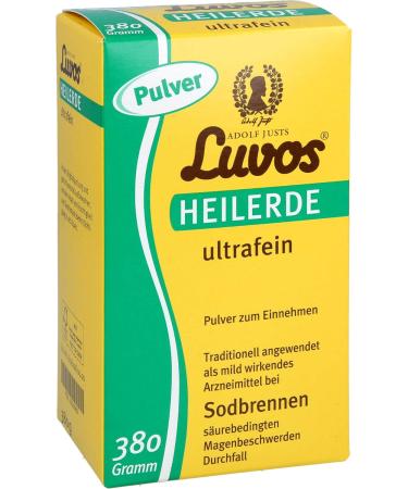 Luvos Healing Clay Ultrafin for Heartburn Relief - 380g Powder | Natural Digestive Health Solution - Buy Online on GoSupps.com