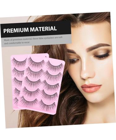 FRCOLOR Chic Fake Eyelash 10 Pairs Fake Eyelashes Lash Makeup Eyelash Girl Cosmetics Dense False Eyelashes Strip Lashes Bulk Reusable Eyelashes 3d Cosplay Rhinestones Artificial Fiber - Buy Online on GoSupps.com