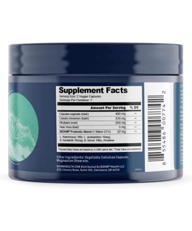 BIOHM 7-Day Colon Cleanse Detox with Probiotics - Constipation and Bloating Relief - Non-GMO Vegetarian - 14 Capsules - Buy Online on GoSupps.com