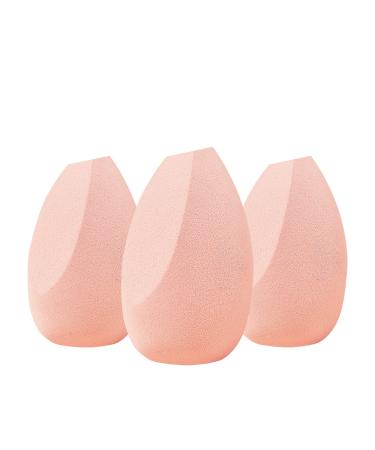 Mclovefy 3Pcs Makeup Sponges  Skin Friendly Ultra Soft Makeup Sponges for Foundation  Beauty Sponge Set Flawless for Liquid Cream and Powder  Latex Free  Cruelty Free  Pink