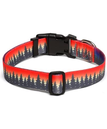 Suredoo Adjustable Dog Collar | Soft Nylon for Small & Medium Puppies | Comfort Fit (S Neck 25-40 cm 1.5 cm Width) - Forest Color - Buy Online on GoSupps.com