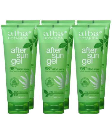 Alba Botanica Gel Aloe Vera After Sun - 8 oz (Pack of 6) | Soothing Skin Relief for Sunburn & Hydration | Buy Internationally - Buy Online on GoSupps.com