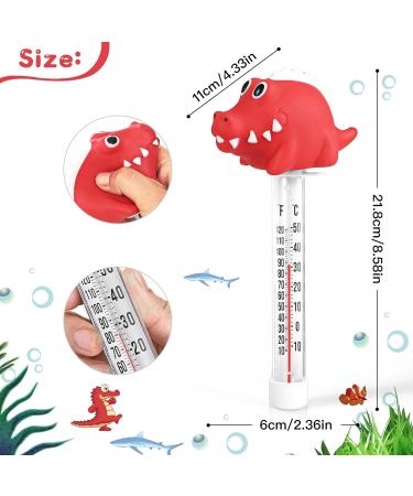 Floating Pool Thermometer | Large Easy-to-Read Display | Shatter Resistant | Ideal for Pools Spas & Aquariums (Alligator Frog - Buy Online on GoSupps.com