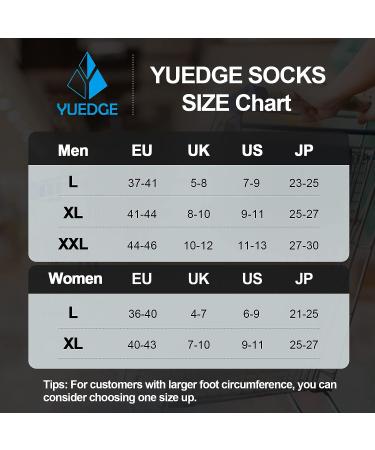YUEDGE Women's Walking Hiking Socks 5 Pairs - Anti Sweat Cushioned Athletic Crew Socks for Ladies 6-11 9-11 | Multicolor Boot Socks - Buy Online on GoSupps.com