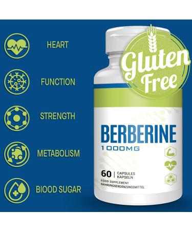 High Dose Berberine HCL 1000mg - Vegan Capsules with Milk Thistle Extract for Heart & Liver Support | 60 Antioxidant Capsules - Buy Online on GoSupps.com