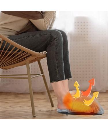 Foot Warmers with Heating & Vibration Massage | Fast Heating Pillows | Ultra-Wide Straps | Durable Non-Slip Sole | Unisex Wintergarten Infrared Radiator (Gray One Size) - Buy Online on GoSupps.com