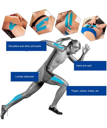 Muscle Tape Strong Tensile Degree Provides Therapeutic Support Improve Blood Circulation Sports Tape Breathable Home Man Exercise for Woman - Buy Online on GoSupps.com