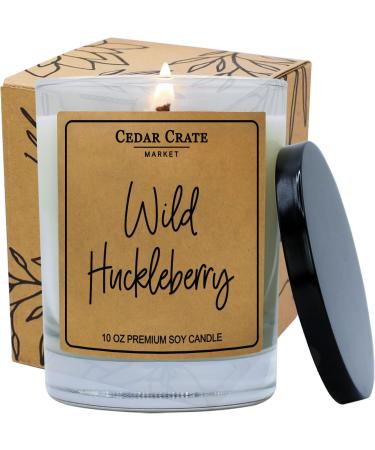 Wild Huckleberry Candles - Scented Soy Wax Aromatherapy Candles | Cedar Crate Market - 50+ HRS Burn Time 13.5 oz Made in the USA - Buy Online on GoSupps.com