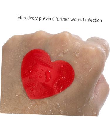 Buy FRCOLOR 25pcs Heart Shaped Stickers - Self-Adhesive Care Patches & Bandages for Home Use | Red Heart Stickers (3.80X3.20X0.20CM) - Fast International Shipping - Buy Online on GoSupps.com
