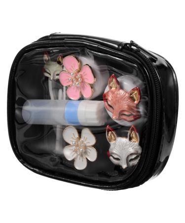 Kombiuda lens holder 1 set case make -up container travel holder container distance tool organizer make -up plastic lens container