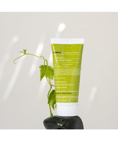 KORRES Santorini Grape Skin Refining Mask - Vegan Pore Refining with Volcanic Sand & BHA - 70 ml - International Shipping Available - Buy Online on GoSupps.com