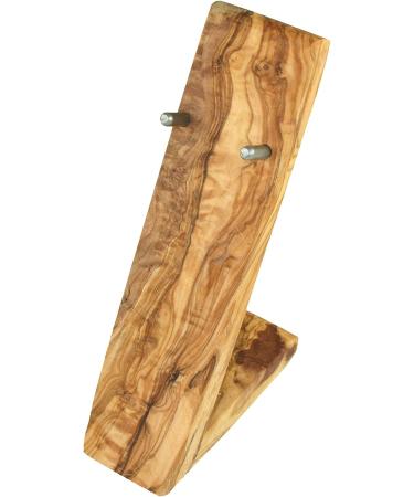 D.O.M. Olive Wood Razor Holder | Premium Sustainable Shaving Accessory | Eco-Friendly Design for a Luxurious Grooming Experience - Buy Online on GoSupps.com