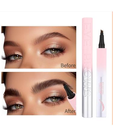 Yorajuy 4 tip eyebrow pencil eyebrow makeup pen Waterproof Eyebrow Long Lasting 4 Tip Pen Smudgeproof Women Everyday Cosmetics Brow Defeler for Girlfriend Wife 02 - Buy Online on GoSupps.com