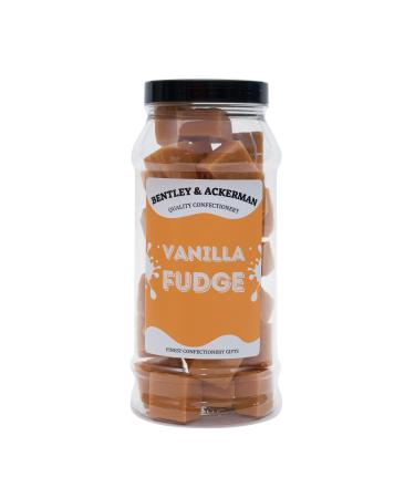 Vanilla Fudge - (520g) Original Lonka Vanilla Fudge in a Gift Jar By Bentley & Ackerman's Sweet Shop.