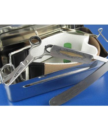 Premium 7-Piece Razor Set with Shaving Accessories - Solingen Strop & Instruments - International Shipping Available - Buy Online on GoSupps.com