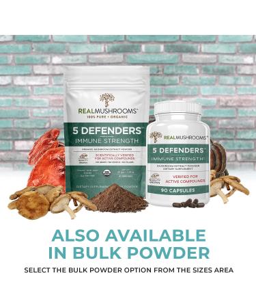 Defender Mushroom Supplements | Immune Support & Wellbeing | 90 Count - Buy Online on GoSupps.com