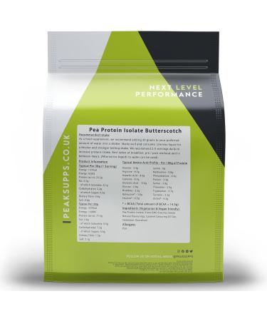Pea Protein Isolate Powder - Butterscotch 3kg | Gluten Free Vegan | Plant Based Dairy Free - Buy Online on GoSupps.com