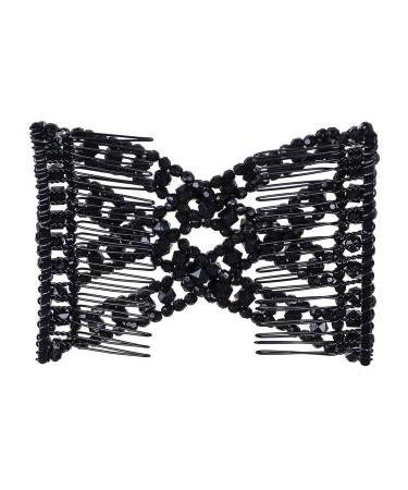 Magic Hair Clip - JUYOO 2Pcs Magic Beads Hair Accessories for DIY Hair Styling - Black Hair Tool for Effortless Hair Comb & Clip - Buy Online on GoSupps.com