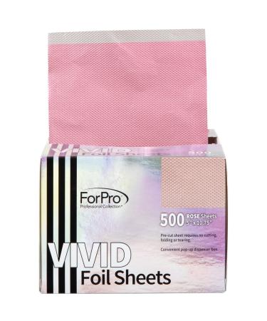 ForPro Vivid Rose Embossed Foil Sheets - Pop-Up Aluminum Foil Dispenser for Hair Coloring and Highlighting - Food Safe - 5 x 10.75 - 500-Count - Buy Online on GoSupps.com