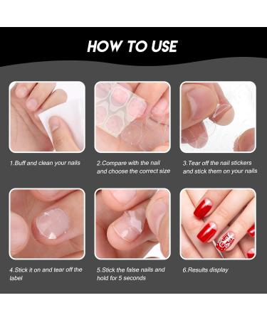 Shop Mabor Nail Glue Pads - 720 Double-Sided Adhesive Pads for Press-On Nails | Perfect for Women & Nail Studios - Buy Online on GoSupps.com