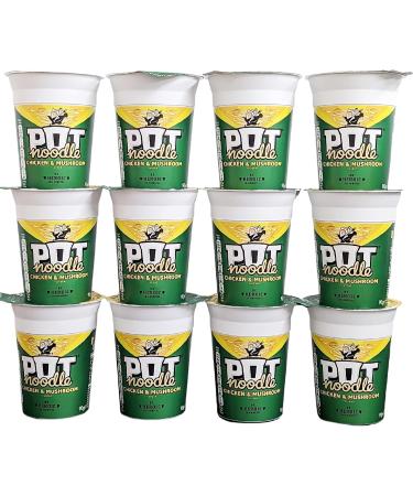 Chicken & Mushroom Pot Noodle Multipack - Pack of 12 x 90g - Buy Online on GoSupps.com
