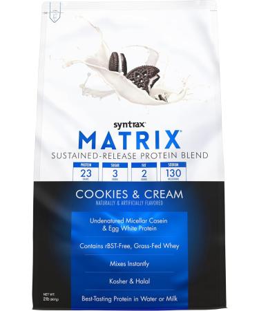 Matrix2.0 Cookies & Cream Protein Powder - 2 Pounds | Buy Internationally | Best Protein for Muscle Gain - Buy Online on GoSupps.com