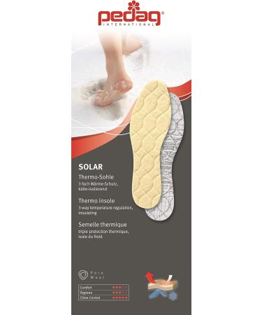 Buy Pedag Solar Insulating Insoles - German Made Quilted Wool Thermic Reflective Aluminum for Ultimate Warmth & Comfort | Size US 11 / EU 44 - Buy Online on GoSupps.com
