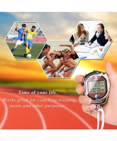 Laopao Stopwatch | 100 Memory Data LCD Digital Timer for Sports Referee & Coach | Ideal for Basketball Football Baseball - Buy Online on GoSupps.com