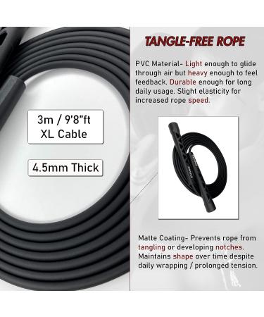 DAMAGE Fight Gear Boxer Classic Speed Rope - Lightweight PVC Skipping Jump Rope for Boxing, Fitness, MMA - Non-Slip Ventilated Handles - Tangle-Free Jump Rope - Buy Online on GoSupps.com