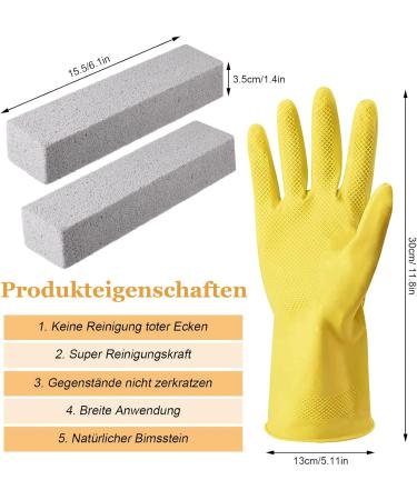 Yuffqopc Pumice Stone Cleaner - 8 Pack Grill & Oven Cleaning Blocks for Effortless Stain Removal - Buy Online on GoSupps.com