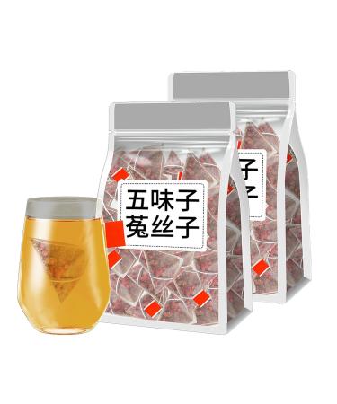 Five Flavors Goji Berry Tea Goji Berry Tea Essential Chinese Herbal Tea for Men Five-Flavor Goji Berries Nourishing Tea Pure Essentials Goji Chinese Herbal Medicine for Men (2pcs)