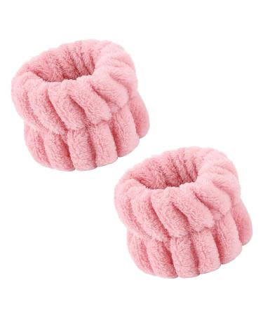 Sibba 2-Piece Microfiber Wrist Wash Bands for Women - Absorbent Sweatbands in Pink for Girls - Prevent Water Spills on Arms - Buy Online on GoSupps.com