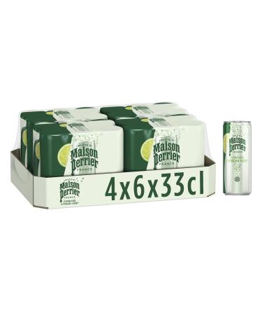 MAISON PERRIER FOREVER Boisson Gazeuse Aromatis e Citron Vert - 4 packs de 6x33cl