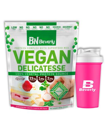 Vegan Protein - 900g Flavor - White Chocolate - Strawberry