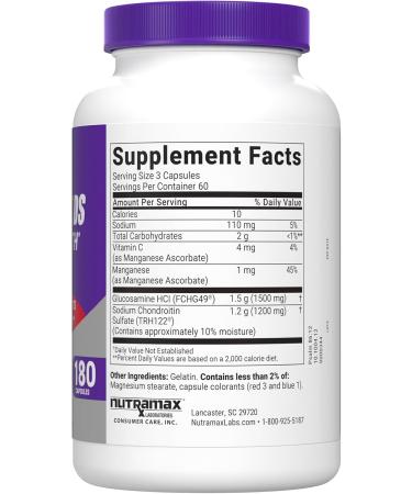 Cosamin DS Joint Health Supplement - 180 Capsules for Men & Women | Glucosamine & Chondroitin Formula - Buy Online on GoSupps.com