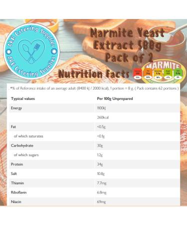 Marmite Yeast Extract 500g - Pack of 2 - Buy Online on GoSupps.com