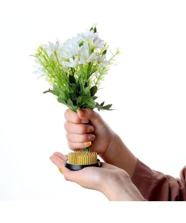 4 Pcs Round Flower Frogs Kenzans - Japanese Floral Arranger Tools with Rubber Gasket - Buy Online on GoSupps.com