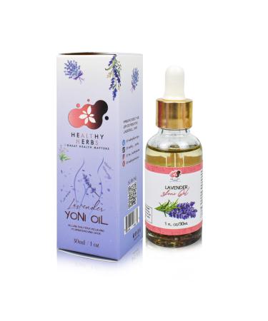 Yoni Oil Feminine Oil (1 oz) Eliminates Odor Menstrual Support Restores PH Balance Helps and Soothes Itching and Burning Herbal Blend Made with Lavender Clove Oil and Magnolia Oil (Lavender)